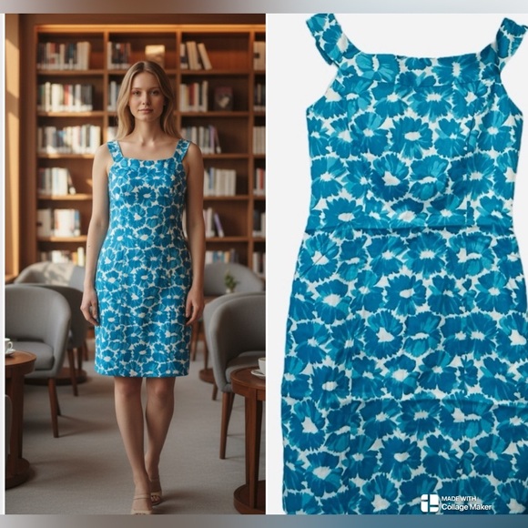 Milly of New York Dresses & Skirts - Milly of New York floral boatneck dress